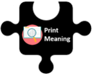 Print Meaning Targets Puzzle